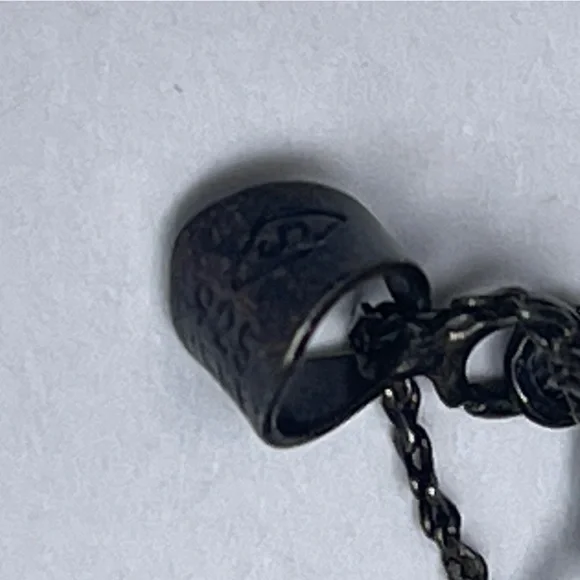 925 Sterling Silver Necklace & Pendant Italy chain vintage blue stone - Picture 6 of 16